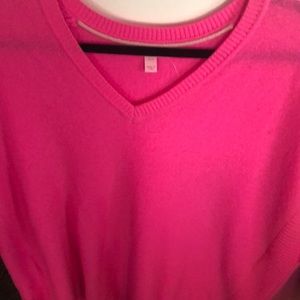 Lily Pulitzer poncho-type sweater hot pink